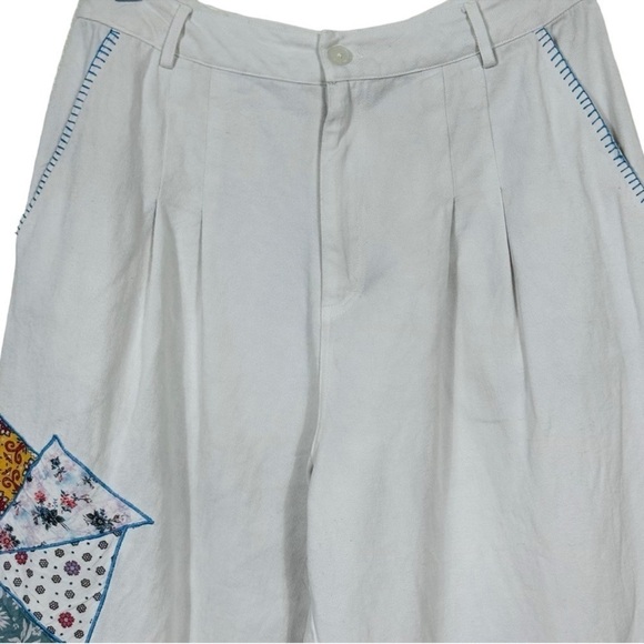 ANTHROPOLOGIE FOREVER THAT GIRL PALAZZO QUILTED PATCHWORK PANTS SIZE MEDIUM - Picture 9 of 16